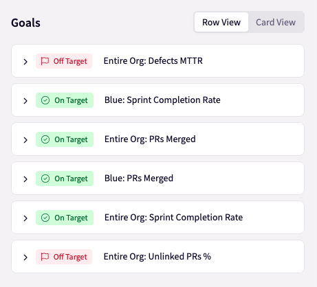 Jellyfish goal tracking