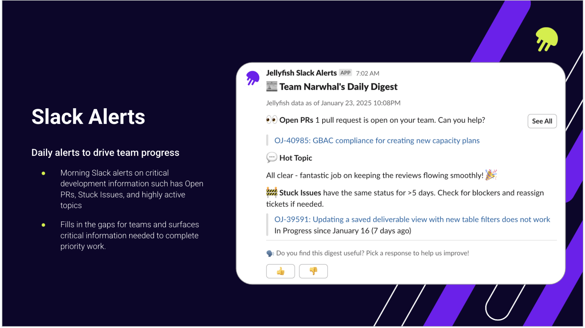Jellyfish Slack Alerts