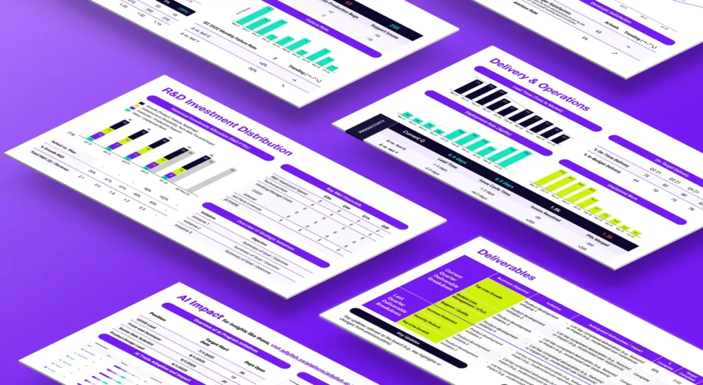 6 board slides for R&D leader–template