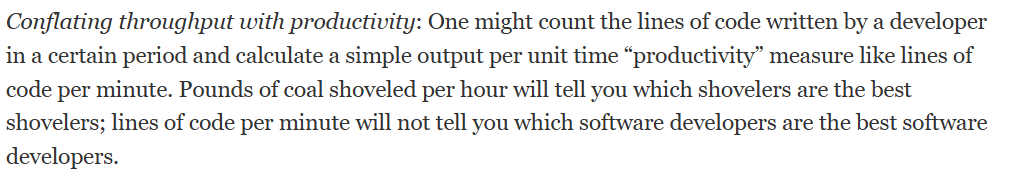 measuring developer productivity