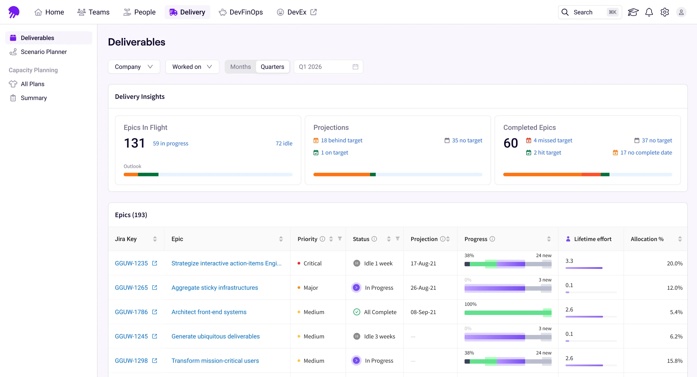 Jellyfish Planning and Delivery