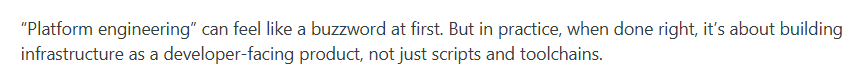 What is platform engineering