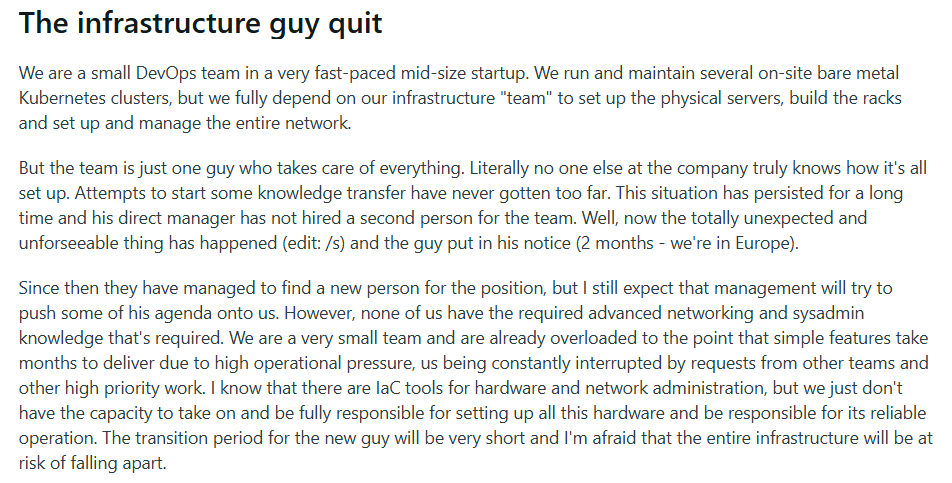 infrastructure manager as hero