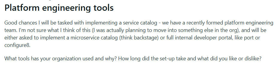 Platform Engineering Tools