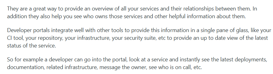 Practical benefits of Centralized Developer Portal