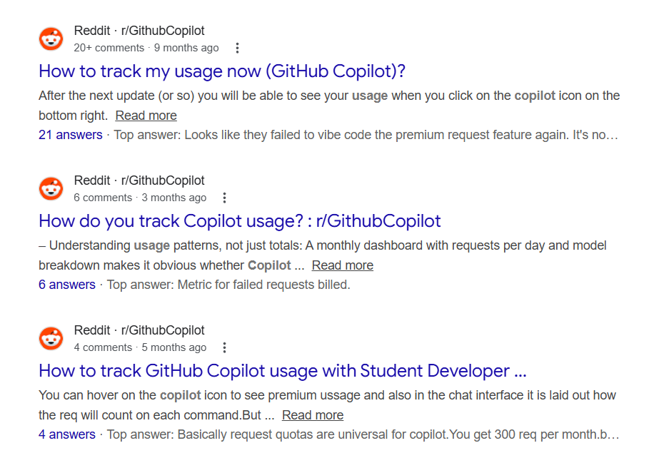 how to track Copilot usage