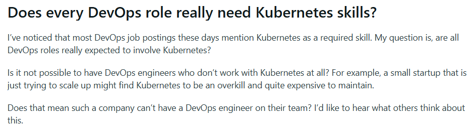 DevOps and Kubernetes
